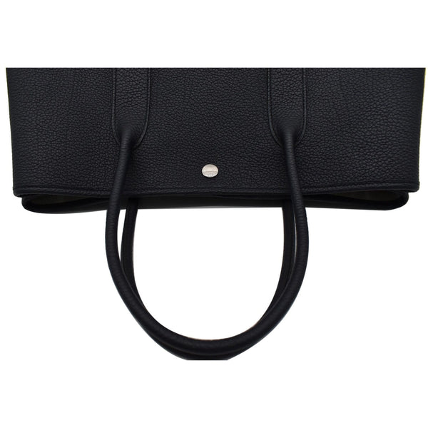 HERMES Garden Party 36 Leather Tote Bag Dark Navy