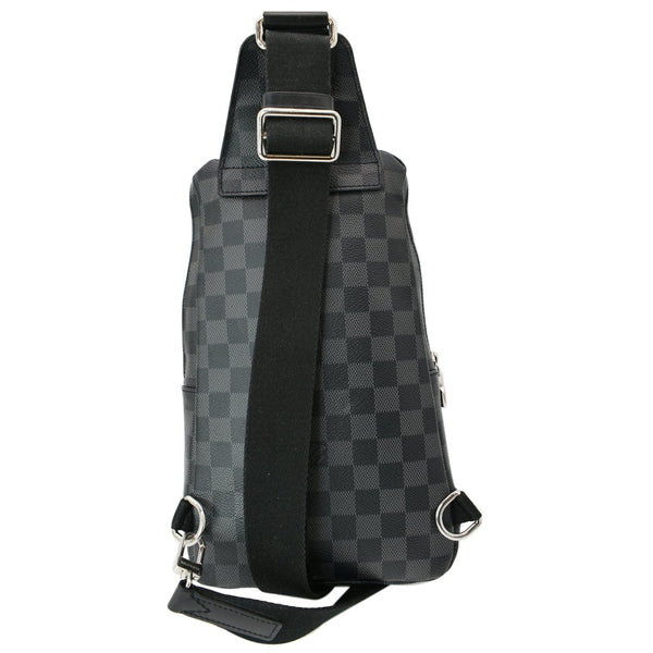 LOUIS VUITTON Avenue Sling Damier Graphite Crossbody Bag Black