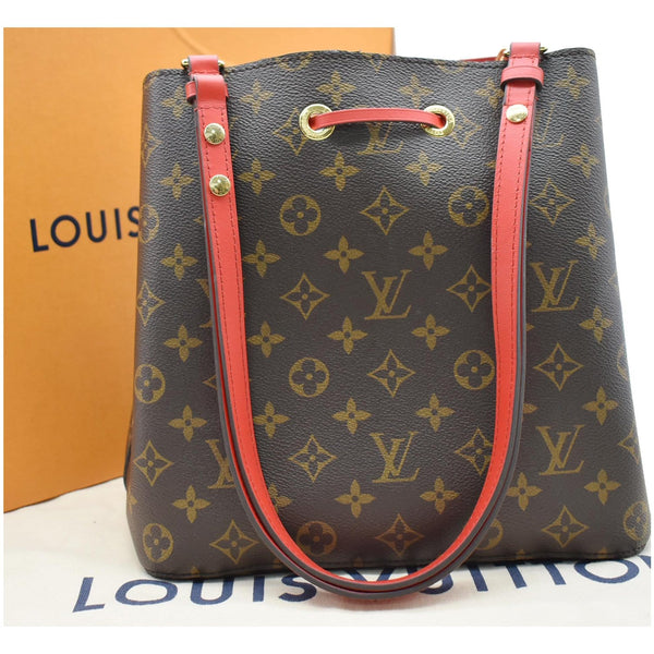 LOUIS VUITTON Neonoe Monogram Canvas Crossbody Bag Coquelicot