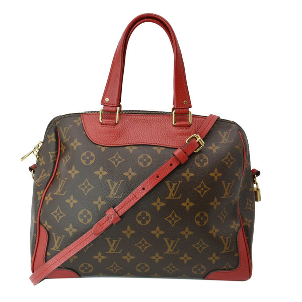 LOUIS VUITTON Retiro NM Monogram Canvas 2Way Shoulder Bag Red