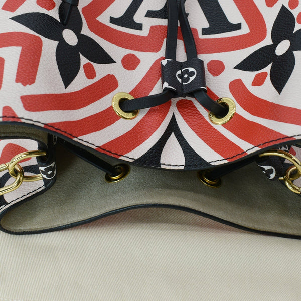 LOUIS VUITTON Crafty NeoNoe MM Monogram Canvas Shoulder Bag Red