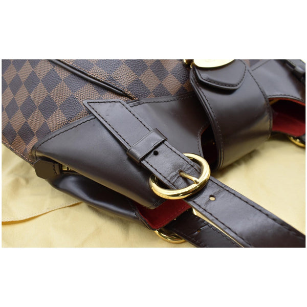 LOUIS VUITTON Sistina GM Damier Ebene Shoulder Bag Brown