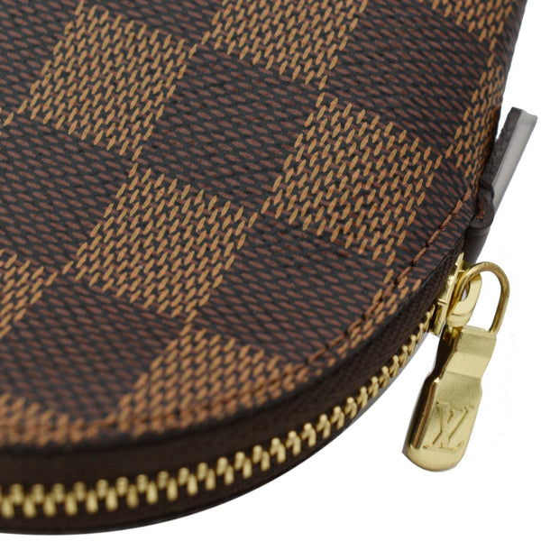 LOUIS VUITTON Damier Ebene Cosmetic Pouch Brown