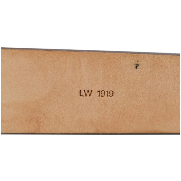 LOUIS VUITTON Ceinture Carre Damier Ebene Belt Brown