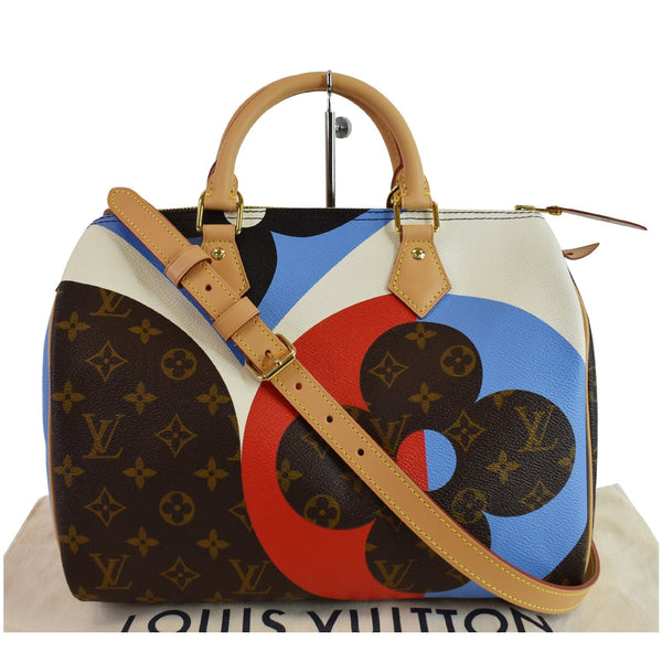 LOUIS VUITTON Game On Speedy 30 Bandouliere Monogram Canvas Shoulder Bag Brown