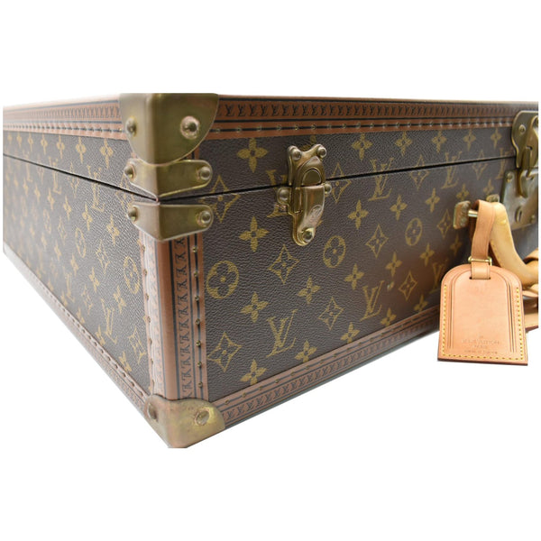 LOUIS VUITTON Bisten 70 Monogram Canvas Suitcase Bag Brown