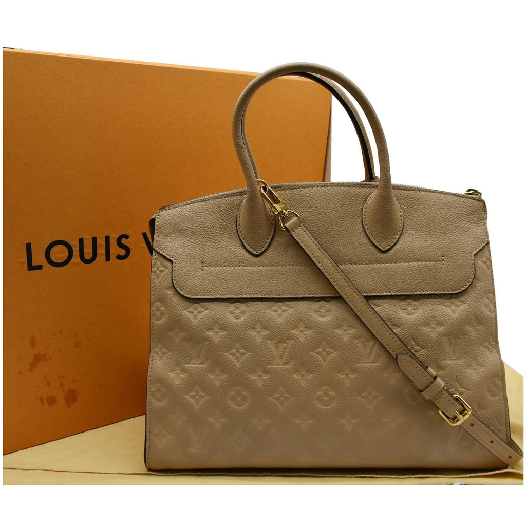 Louis Vuitton Pont Neuf Handbag Monogram Empreinte Leather MM Red 21495431