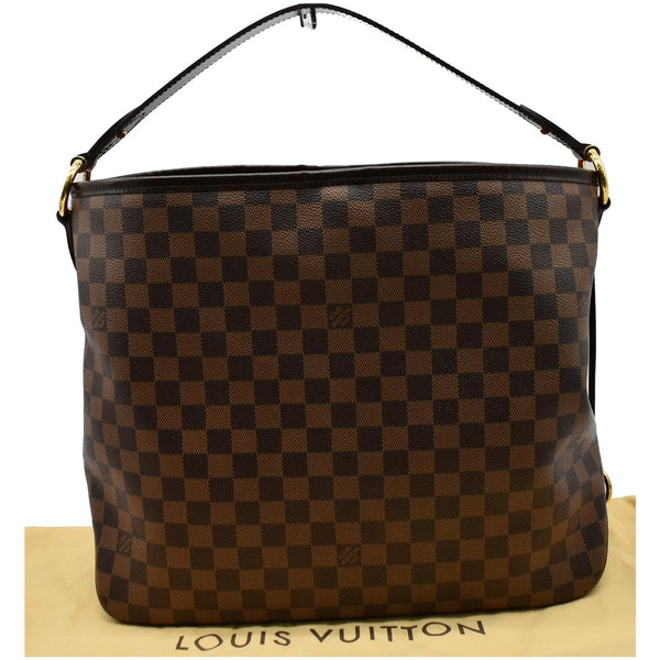 LOUIS VUITTON Delightful MM Damier Ebene Hobo Bag Brown