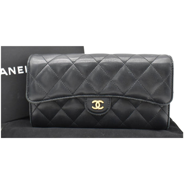 Chanel Classic Long Flap Leather Wallet Black - Shop Now