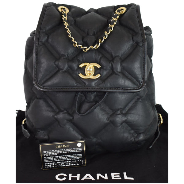 Chanel Chesterfield Quilted Calfskin Backpack bag