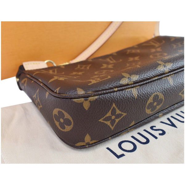 LOUIS VUITTON Pochette Accessories Monogram Canvas Pouch Bag Brown