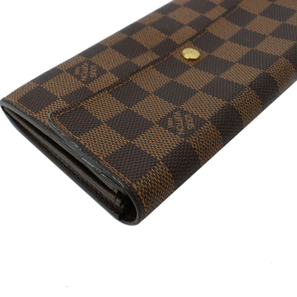 LOUIS VUITTON Sarah Monogram Canvas Wallet Brown