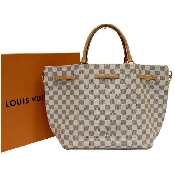 LOUIS VUITTON Girolata Damier Azur Shoulder Bag White