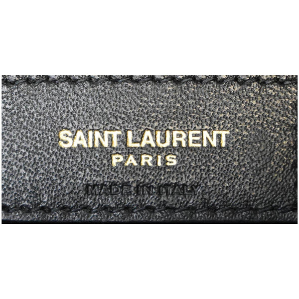 YVES SAINT LAURENT Medium Loulou Matelasse Leather Chain Shoulder Bag Dark Smog
