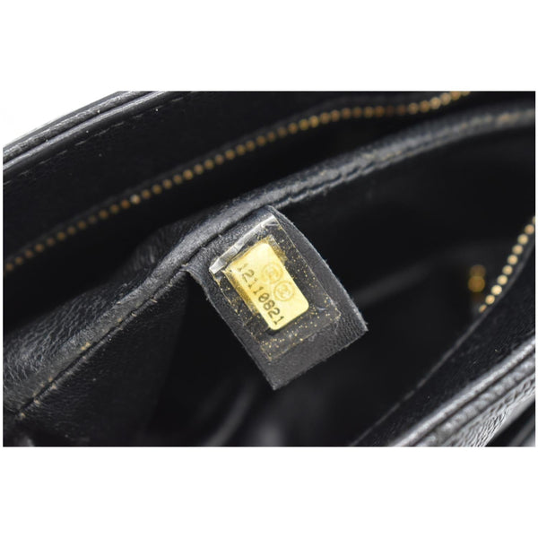 CHANEL Medallion Quilted Caviar Leather Tote Bag Black