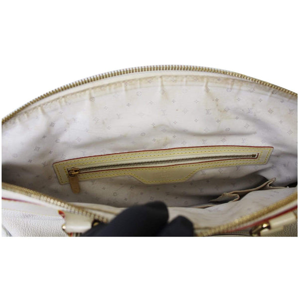 Louis Vuitton Lockit MM Suhali Leather Bag inside view