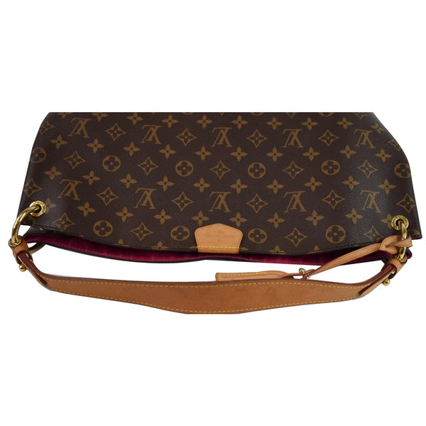 LOUIS VUITTON Graceful MM Monogram Canvas Shoulder Bag Brown