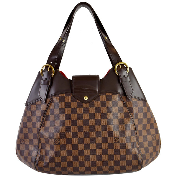 LOUIS VUITTON Sistina GM Damier Ebene Shoulder Bag Brown
