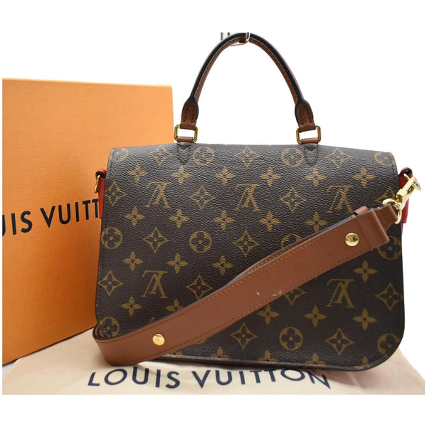 LOUIS VUITTON Vaugirard Monogram Canvas Shoulder Bag Coquelicot