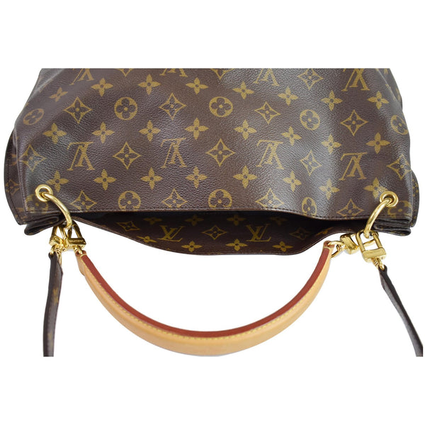 Louis Vuitton Metis Hobo Monogram Canvas Shoulder Bag- leather handle