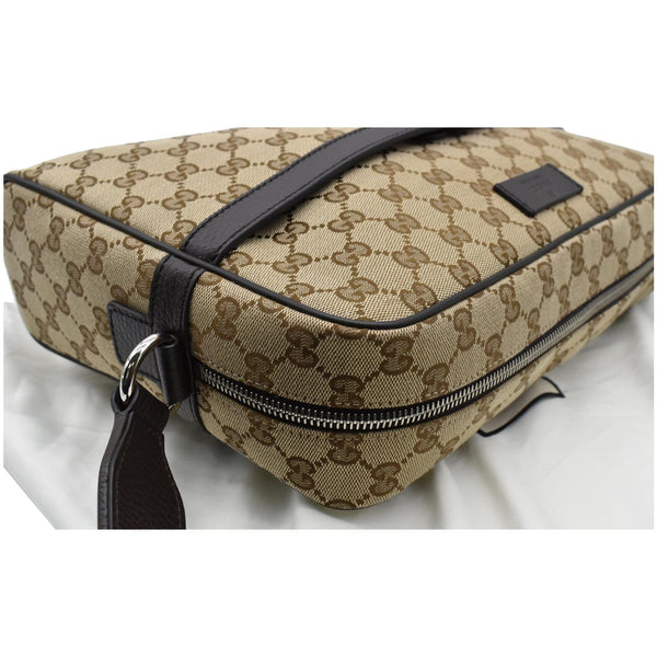 GUCCI GG Monogram Canvas Messenger Bag Dark Brown 449173