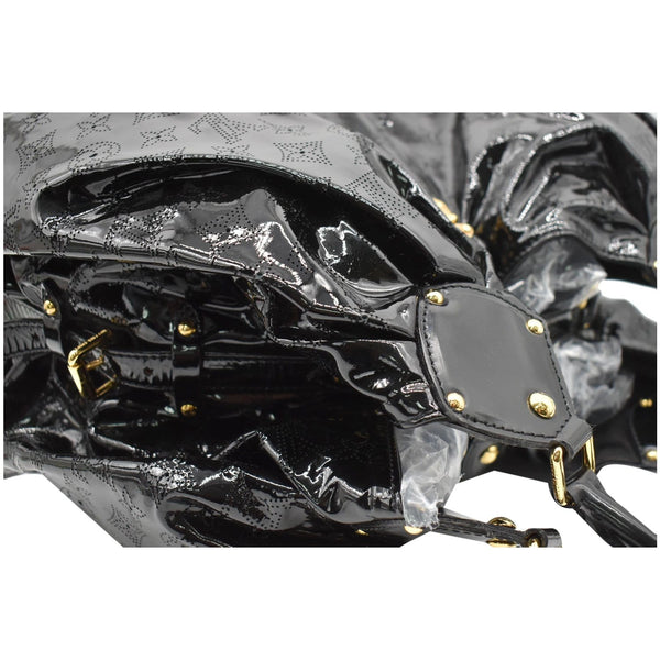 LOUIS VUITTON Surya Mahina XL Limited Edition Black Patent Leather Hobo Bag Black