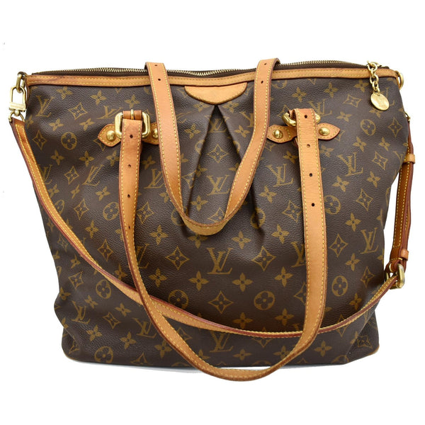 LOUIS VUITTON Palermo GM Monogram Canvas Tote Shoulder Bag Brown