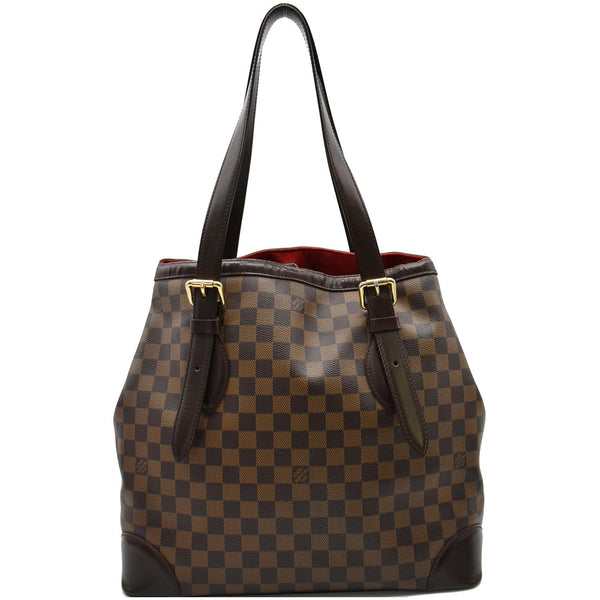 LOUIS VUITTON Hampstead GM Damier Ebene Shoulder Bag Brown