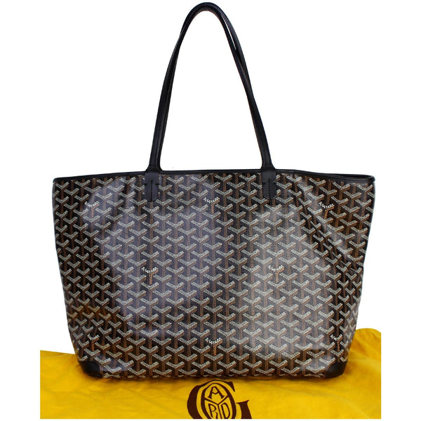 GOYARD Goyardine Canvas Artois MM Shoulder Bag Black