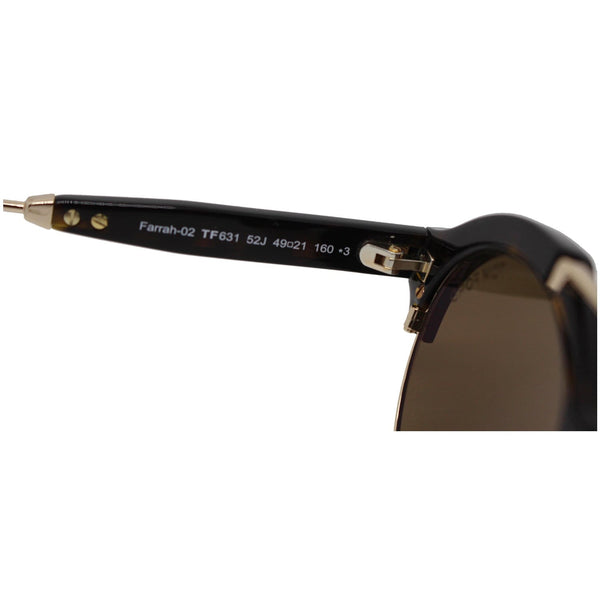 Tom Ford FT0631 52J 49 Farrah Dark Havana/Gold Sunglasses Brown Lens