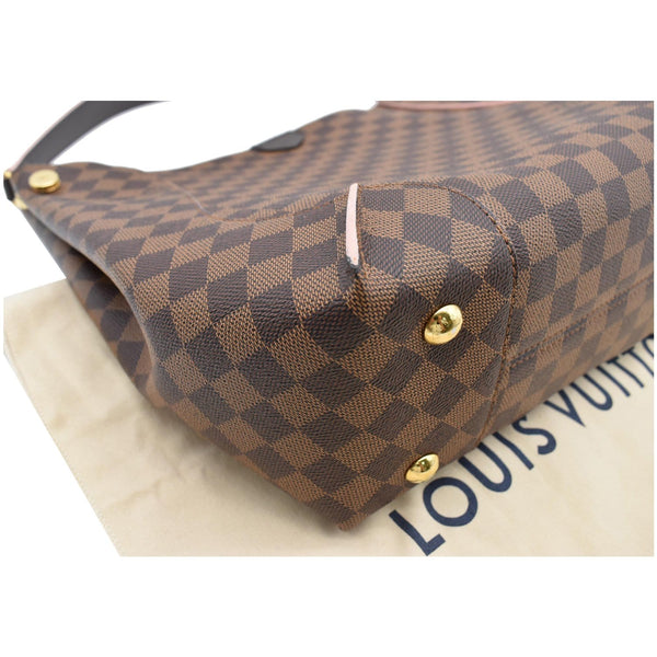Louis Vuitton Caissa Damier Ebene Hobo Bag - bottom studs