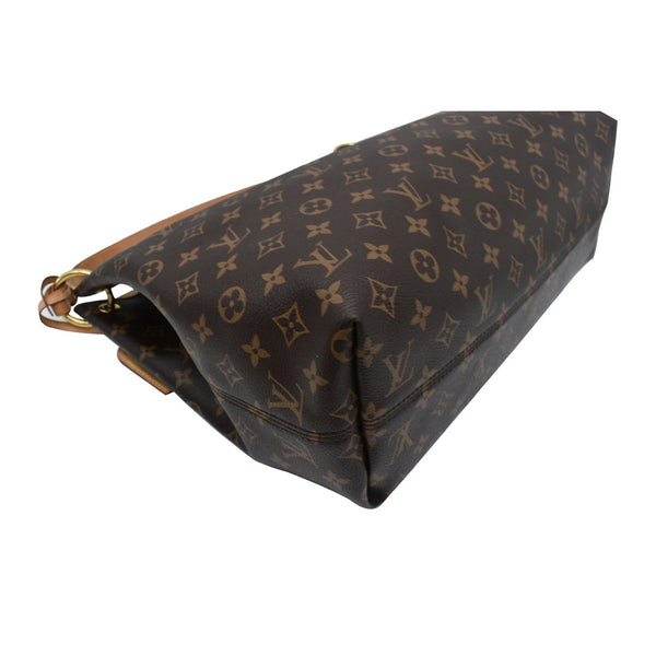LOUIS VUITTON Graceful MM Monogram Canvas Shoulder Bag Brown