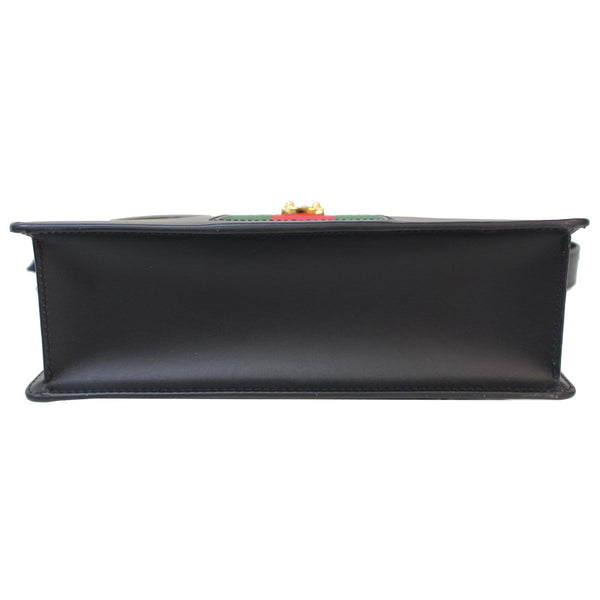 Gucci Sylvie Small Leather Shoulder Bag Black 421882