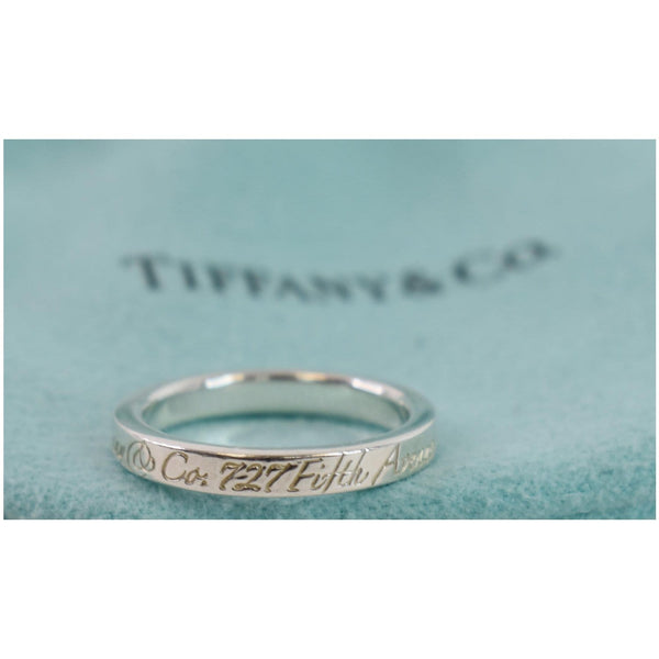 Tiffany & Co 5th Ave Sterling Silver 727 size US 5