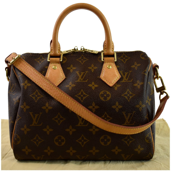 LOUIS VUITTON Speedy 25 Bandouliere Monogram Canvas Shoulder Bag Brown