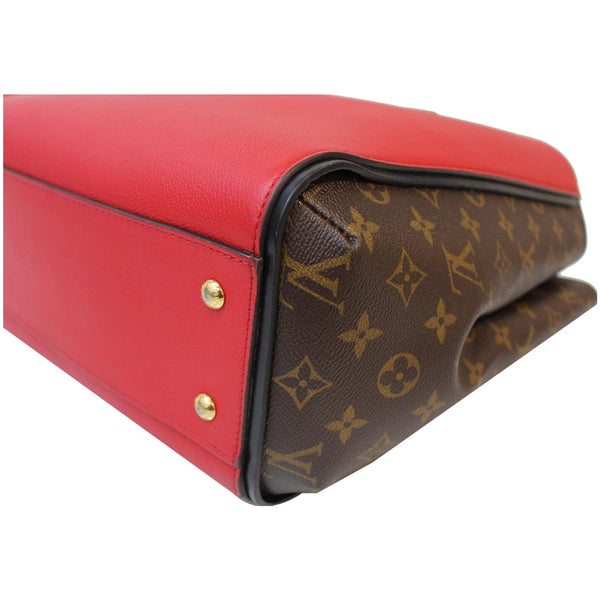 LOUIS VUITTON Kimono Monogram Calfskin Tote Bag Brown/Cerise