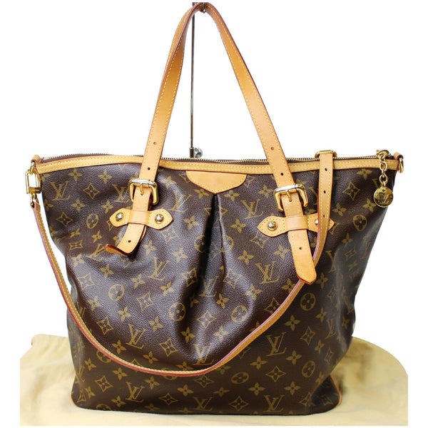LOUIS VUITTON Palermo GM Monogram Canvas Tote Shoulder Bag Brown
