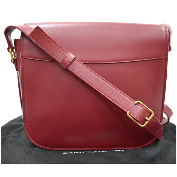YVES SAINT LAURENT Betty Smooth Leather Shoulder Bag Burgundy