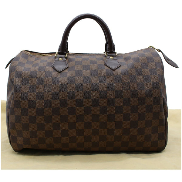 Louis Vuitton Speedy 35 Damier Ebene Satchel Bag For Sale