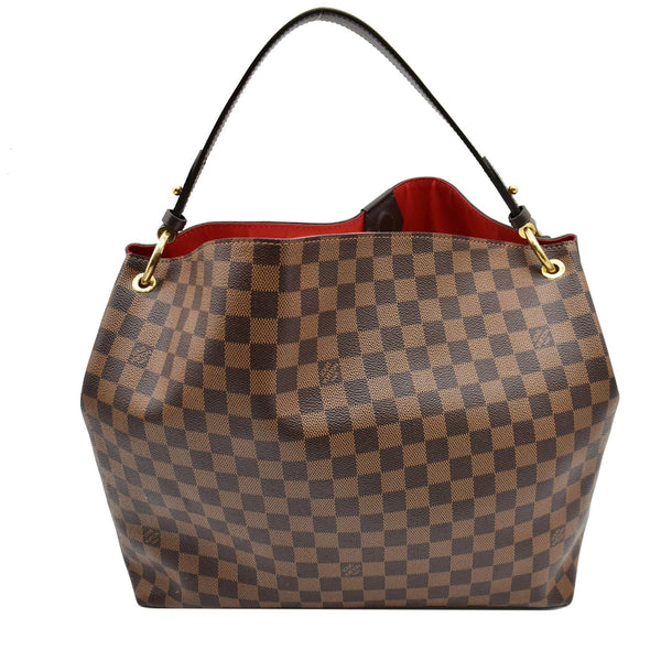 LOUIS VUITTON Graceful MM Damier Ebene Shoulder Bag Brown
