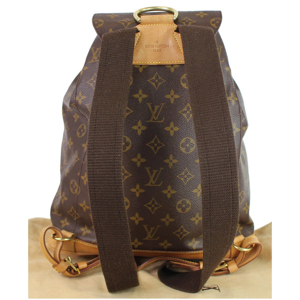 Louis Vuitton Montsouris GM Monogram Canvas Backpack- backside