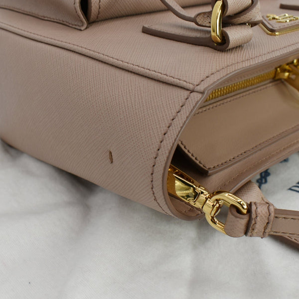 Prada Lux Metropolis Saffiano Leather Tote Bag Cipria