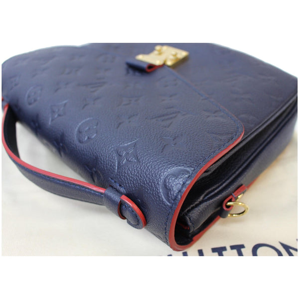 LOUIS VUITTON Metis Pochette Empreinte Leather Crossbody Bag Blue