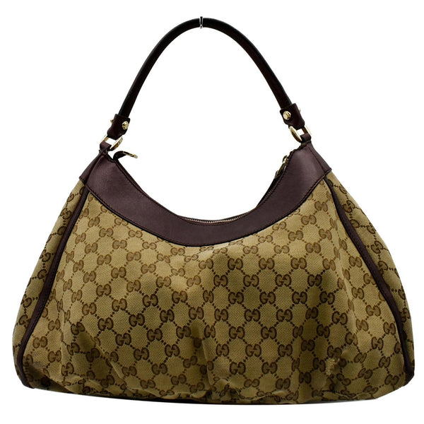 GUCCI D Ring Large Monogram Hobo Bag Brown 189833