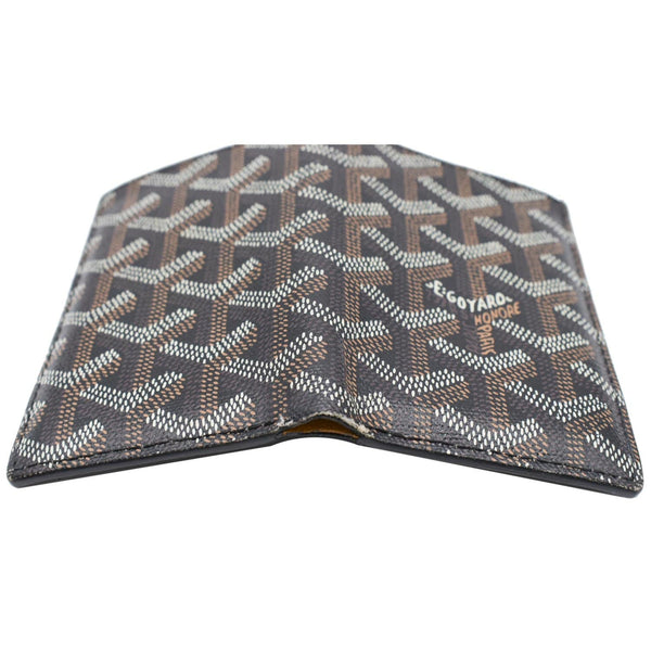 GOYARD Bi-Fold Coated Canvas Wallet Black
