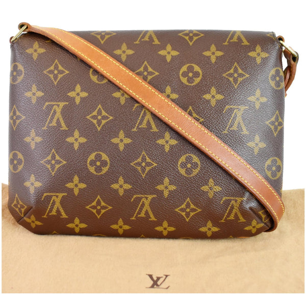 LOUIS VUITTON Musette Tango Monogram Canvas Shoulder Bag Brown