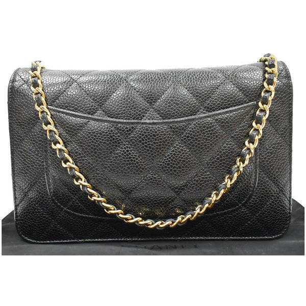 CHANEL Wallet on Chain WOC Caviar Leather Crossbody Bag Black