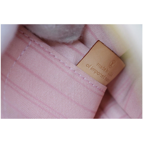 LOUIS VUITTON Neverfull GM Damier Azur Pochette Wristlet Pouch White