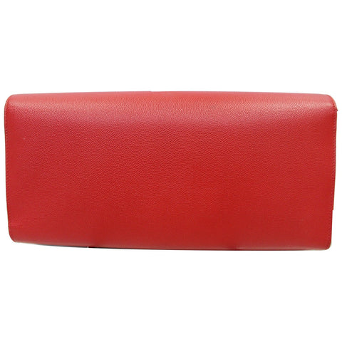 YVES SAINT LAURENT Cassandre Grain De Poudre Clutch Red