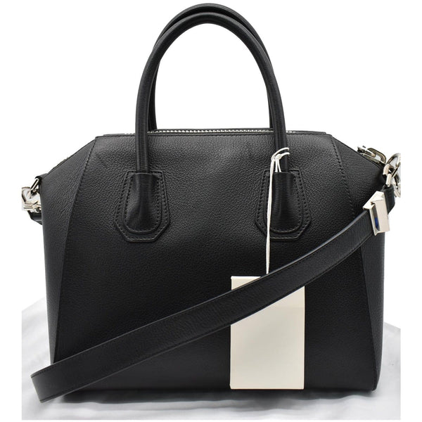 GIVENCHY Antigona Medium Goatskin Leather Shoulder Bag Black